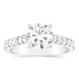 Luminesce Lab Grown 18ct White Gold 2 Carat TW 1.5 Carat Certified Diamond Ring