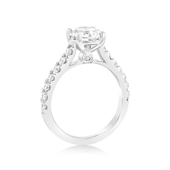 Luminesce Lab Grown 18ct White Gold 2 Carat TW 1.5 Carat Certified Diamond Ring