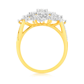 Luminesce Lab Grown 1/2 Carat Diamond Ring in 9ct Yellow Gold