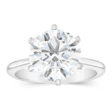 Luminesce Lab Grown 4Carat Certified Diamond Solitaire Ring in 18ct White Gold