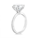 Luminesce Lab Grown 4Carat Certified Diamond Solitaire Ring in 18ct White Gold