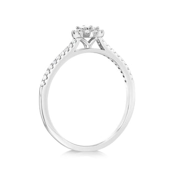 Luminesce Lab Grown 3/4 Carat Diamond Ring in 9ct White Gold