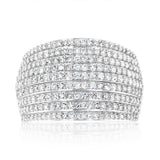 Luminesce Lab Grown 1 Carat Cluster Ring in Sterling Silver