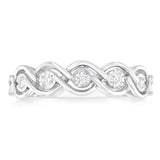 Luminesce Lab Grown 5 Diamonds Ring in Sterling Silver