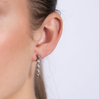 Luminesce Lab Grown 1/5 Carat Diamond Drop Earrings in Sterling Silver