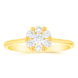 Luminesce Lab Grown 1/2 Carat Diamond Ring in 9ct Yellow Gold