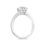 Luminesce Lab Grown 9ct White Gold 0.30 Carat Diamond Round Cluster Ring