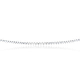 Luminesce Lab Grown 10ct White Gold Tennis Necklace in 3Carat Diamond