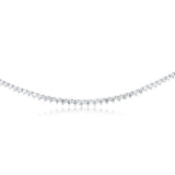 Luminesce Lab Grown 10ct Yellow Gold Tennis Necklace in 5Carat Diamond