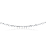 Luminesce Lab Grown 10ct Yellow Gold Tennis Necklace in 5Carat Diamond