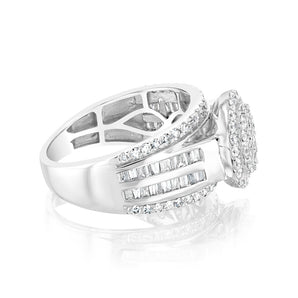 Luminesce Lab Grown 10ct White Gold Ring in 1 Carat Diamond