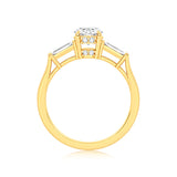 Luminesce Lab Grown 9ct Yellow Gold 1.20 Carat Diamond Solitaire Fancy Ring