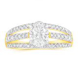 Luminesce Lab Grown 9ct Yellow Gold 1.5 Carat Diamond Solitaire Fancy Ring