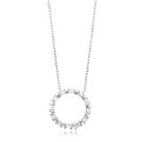 Luminesce Lab Grown 1/10 Carat Diamond Life Of Circle Pendant in 9ct White Gold