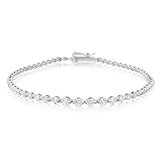 Luminesce Lab Grown Bracelet 2 Carat Diamond in 14ct White Gold