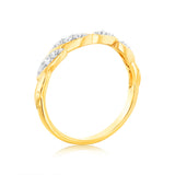 Luminesce Lab Grown 9ct Yellow Gold 1/6 Carat Dress Diamond Ring