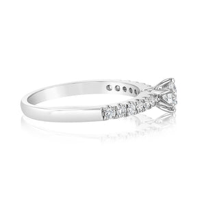 Luminesce Lab Grown 9ct White Gold 1/2 Carat Diamond Ring