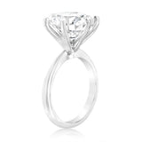 Luminesce Lab Grown 18ct White Gold Solitaire Ring in 6 Carat Certified Diamond