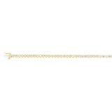 Luminesce Lab Grown 2 Carat Diamond Gold Plated Sterling Silver Bracelet