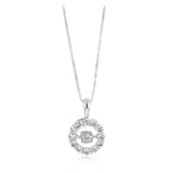 Luminesce Lab Grown 0.40 Carat Diamond Circle Pendant in Sterling Silver