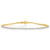 1 Carat Luminesce Lab Grown Diamond Tennis Bracelet in 9ct Yellow Gold