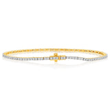 1 Carat Luminesce Lab Grown Diamond Tennis Bracelet in 9ct Yellow Gold