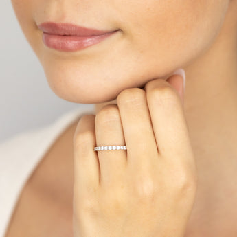 Luminesce Lab Grown 18ct Yellow Gold 0.30 Carat Diamond Eternity Ring