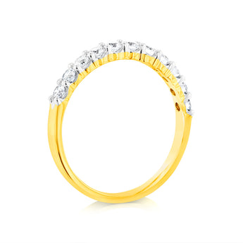 Luminesce Lab Grown 18ct Yellow Gold 1/2 Carat Diamond Eternity Ring