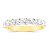 Luminesce Lab Grown 18ct Yellow Gold 1 Carat Diamond Eternity Ring