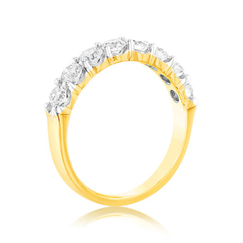 Luminesce Lab Grown 18ct Yellow Gold 1 Carat Diamond Eternity Ring