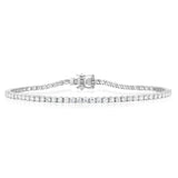 Luminesce Lab Grown 3 Carat Diamond Tennis Bracelet in 9ct White Gold