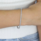 Luminesce Lab Grown 2 Carat Diamond Tennis Bracelet in 9ct White Gold