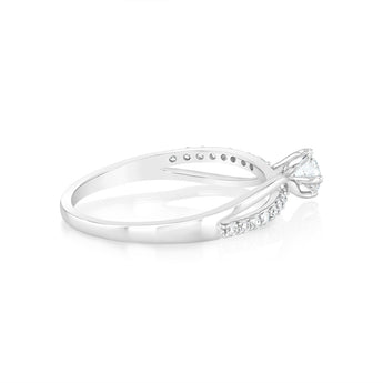 Luminesce Lab Grown 1/2 Carat Diamond Ring 9ct White Gold