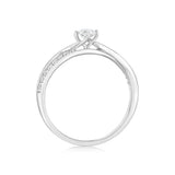Luminesce Lab Grown 1/2 Carat Diamond Ring 9ct White Gold
