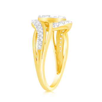 Luminesce Lab Grown 1 Carat Diamond Ring in 9ct Yellow Gold