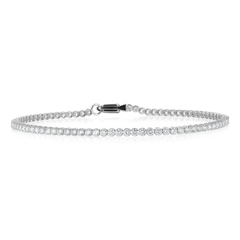 Luminesce Lab Grown 2 Carat Diamond Tennis Bracelet in 10ct White Gold