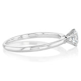 Luminesce Lab Grown Sterling Silver 1/2 Carat Diamond Solitaire Ring