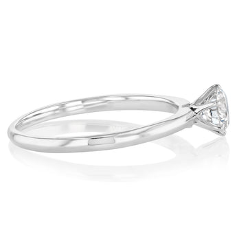 Luminesce Lab Grown Sterling Silver 1/2 Carat Diamond Solitaire Ring