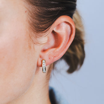 Luminesce Lab Grown 1/2 Carat Diamond Hoop Earring in 9ct Yellow Gold
