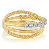 Luminesce Lab Grown 1/4 Carat Diamond Ring in 9ct Yellow Gold