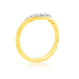Luminesce Lab Grown 7 Diamond Eternity Ring in 9ct Yellow Gold