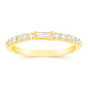 Luminesce Lab Grown Diamond Ring in 9ct Yellow Gold
