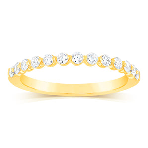 Luminesce Lab Grown Diamond Eternity Ring in 9ct Yellow Gold