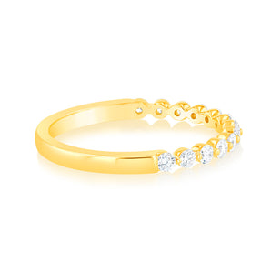 Luminesce Lab Grown Diamond Eternity Ring in 9ct Yellow Gold