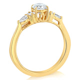 Luminesce Lab Grown 3/4 Carat Diamond Ring in 9ct Yellow Gold