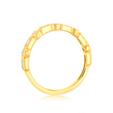 Luminesce Lab Grown 1/5 Carat Diamond Eternity Ring in 9ct Yellow Gold