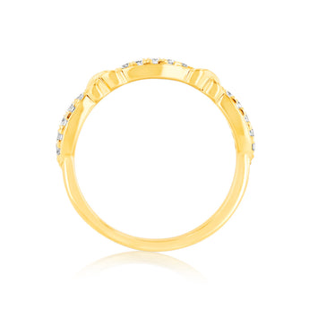 Luminesce Lab Grown 15 Diamond  Ring in 9ct Yellow Gold