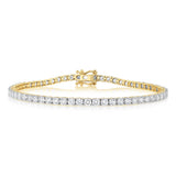 Luminesce Lab Grown 5 Carat Diamond Tennis Bracelet in 9ct Yellow Gold