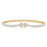 Luminesce Lab Grown 5 Carat Diamond Tennis Bracelet in 9ct Yellow Gold