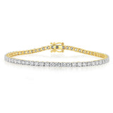 Luminesce Lab Grown 5 Carat Diamond Tennis Bracelet in 9ct Yellow Gold